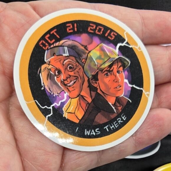 Back to the Future Sticker Set Waterproof Decals Variety Pack Iconic Movie Fans - Picture 2 of 4